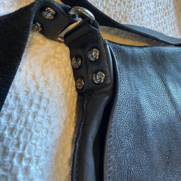 Campomaggi black cross body leather bag NWOT - Picture 3 of 7